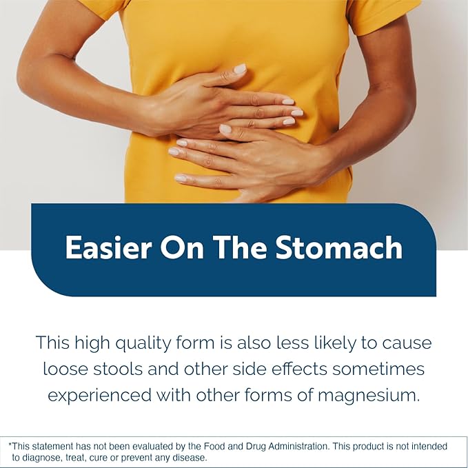 Researched Nutritionals Magnesium Glycinate Capsules - 125mg High Absorption Magnesium Glycinate Supplement to Support Healthy Bones and Energy Production - Vegan & Non-GMO (120 Capsules)