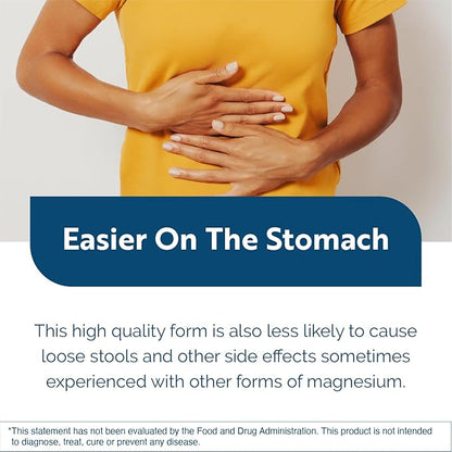 Researched Nutritionals Magnesium Glycinate Capsules - 125mg High Absorption Magnesium Glycinate Supplement to Support Healthy Bones and Energy Production - Vegan & Non-GMO (120 Capsules)