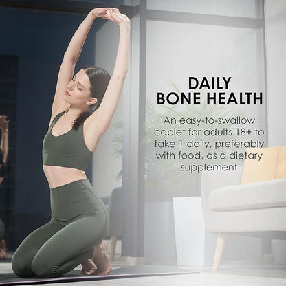 MASON NATURAL Calcium Citrate Plus Vitamin D3, 2 Month Supply, Strengthens Muscle Function & Bone Health, 60 Caplets