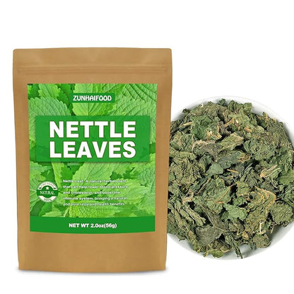 Premium Whole Nettle Leaves, Natural Nettle Leaf, 2.0 oz(56g), Pack of 1, 100% Pure, No Gmo, No Addtives