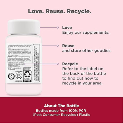 OLLY Delightful Iron Chewable Tablet, Iron Supplement from AB Fortis, Fruit Punch Flavor, 30 or 20 Day Supply - 60 Count