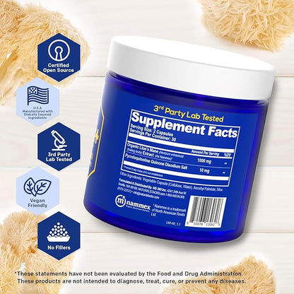 NATURAL STACKS CORDYCEPS + Lions Mane Mushroom Supplement Bundle - Supports Brain Energy and Memory* - 120 Mushroom Capsules