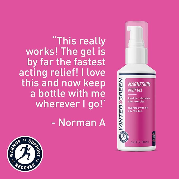 Magnesium Body Gel, Pure Magnesium, Oil, & Arnica Oil, 3.4 Fl Oz (100 ml)