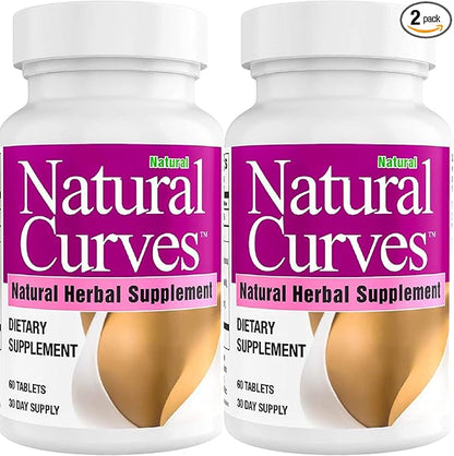 Natural Breast Enhancement Pills with Saw Palmetto Woman Support - 2 Pack