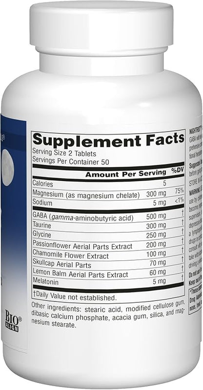Source Naturals Sleep Science NightRest with Melatonin - BioAligned MultiNutrient & Herb Complex, for Rest & Relaxation Support* - 100 Tablets (Pack of 2)