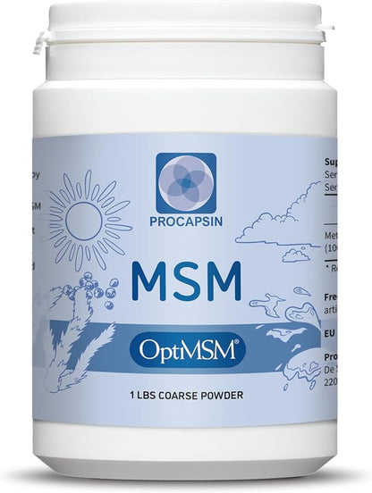 OptiMSM – Pure Methylsulfonylmethane MSM Supplement Powder – Organic, Gluten Free, Non-GMO – Opti MSM Sulfur Crystals/Powder for Kids and Adults