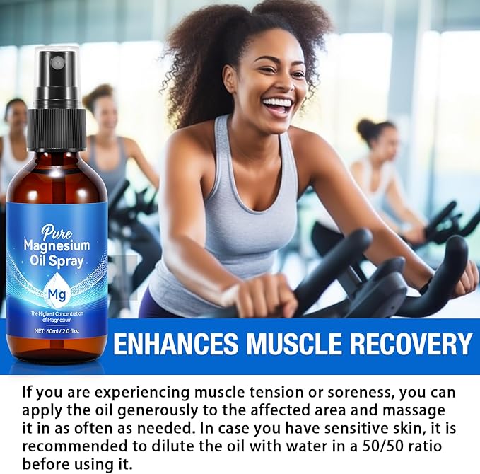 Pure Magnesium Oil Spray - Organic Magnesium Sprays for Feet & Body Magnesium Chloride Oil Spray for Relaxing Rejuvenating Muscles- 2PCS