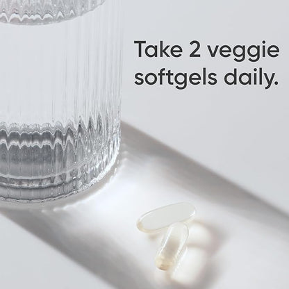 Sports Research® Vegan Omega-3 + Vitamin D3 5000iu (125mcg) - Vegan Certified · Carrageenan Free · Gluten Free - 60 Plantgel® Capsules