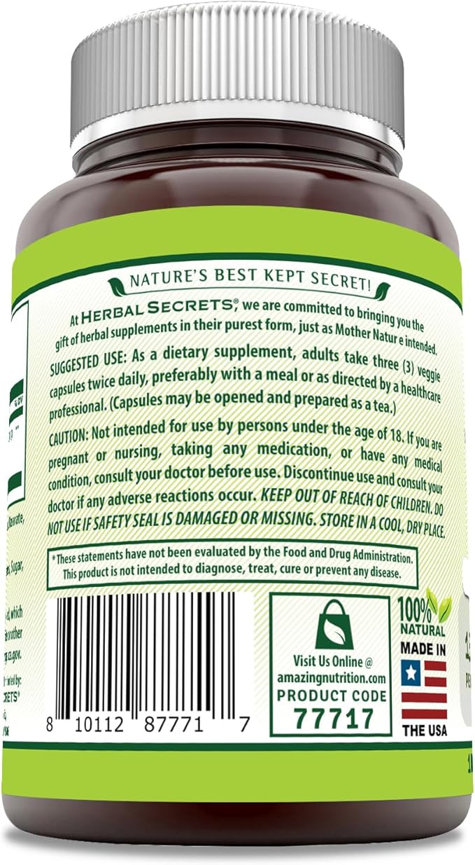Herbal Secrets EGCG Green Tea Extract 1800 Mg Per Serving | Veggie Capsules Supplement | Non-GMO | Gluten Free | Made in USA (1 Pack, 180 Count)