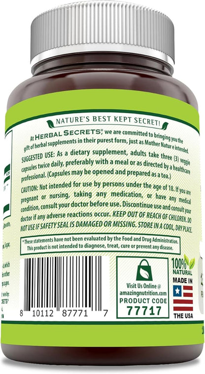 Herbal Secrets EGCG Green Tea Extract 1800 Mg Per Serving | Veggie Capsules Supplement | Non-GMO | Gluten Free | Made in USA (1 Pack, 180 Count)