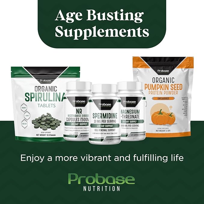 Organic Spirulina Tablets, Premium Spirulina Supplement, Rich in Prebiotics, Protein & Antioxidants | 3000 mg Per Serving, 720 Tablets