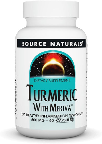 Source Naturals Turmeric with Meriva for Healthy Inflammatory Response* - 500mg, 60 Capsules