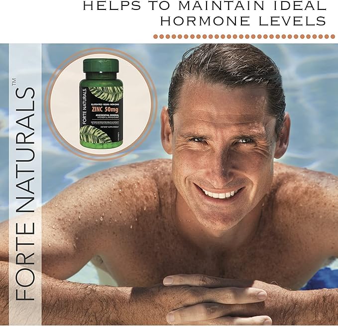 Zinc 50mg, (60 Tablets), Specially Formulated for Sensitive Stomach, Immune Support, Skin & Hair, Vegan Zinc Supplement, Non-GMO Made in USA
