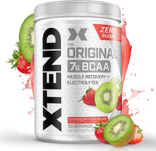 XTEND Original BCAA Powder 7g BCAA and 2.5g L-Glutamine, Sugar Free Post Workout Muscle Recovery Drink with Amino Acids for Men & Women, 30 Servings