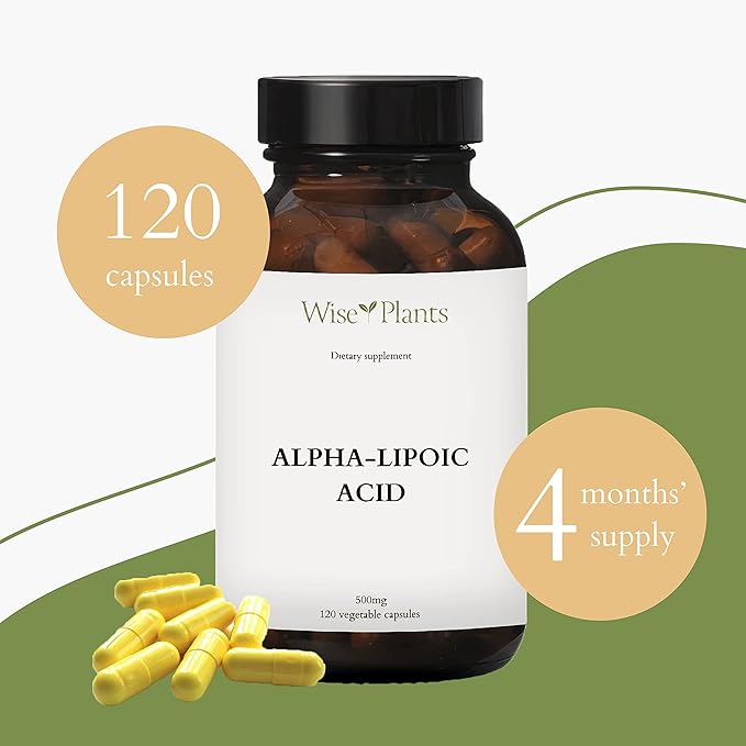 Alpha-Lipoic Acid - Non-GMO - 500mg, 120 Servings (4 Months Supply), Energy Levels, Mitochondria Support