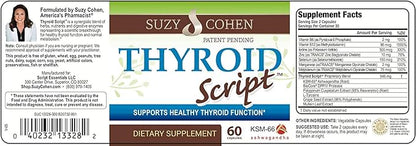 Thyroid Script by Suzy Cohen - Thyroid Support Supplement