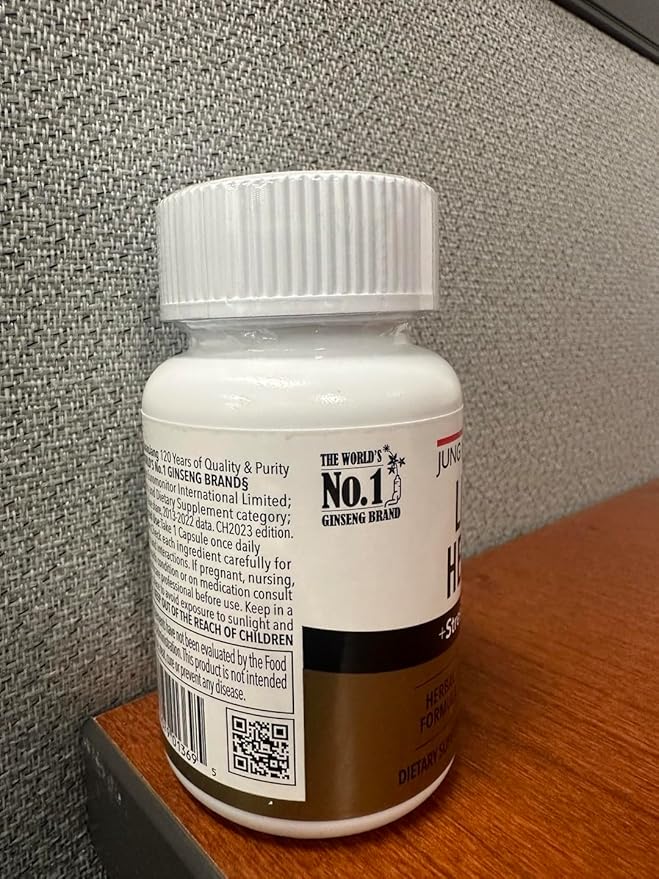 JungKwanJang Liver Health Supplement with Milk Thistle 260mg (Silymarin) and American Ginseng 1,000mg - Fatty Liver Detox Cleanse & Repair Support - 30 Capsules for Men and Women