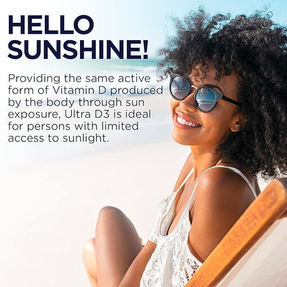 KAL Vitamin D3 5000 IU Softgels (125 mcg), Active Form of Vitamin D, Calcium Absorption, Bone Health, Immune Support Supplement, Liquid Filled ActivGels, Made Without Soy, 90 Servings, 90 Softgels