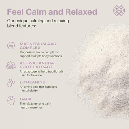 Proper, The Lavenders Calming Aid. Sleep and Relaxation Drink Mix. GABA L-Theanine Supplement with Magnesium, Lavender, Lemon Balm, and Ashwagandha. Natural Calm Stress Support Supplements