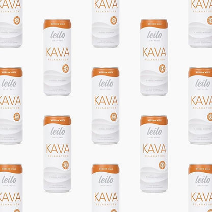 LEILO | Kava Powered Moscow Mule Mocktail Drink | 12-Pack – Sugar-Free & Non-ALC Functional Relaxation Support | 12 fl oz Cans (Pack of 12)
