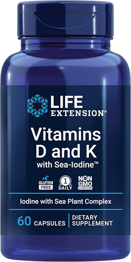 Life Extension Super Omega-3 EPA/DHA Fish Oil & Vitamins D and K with Sea-Iodine