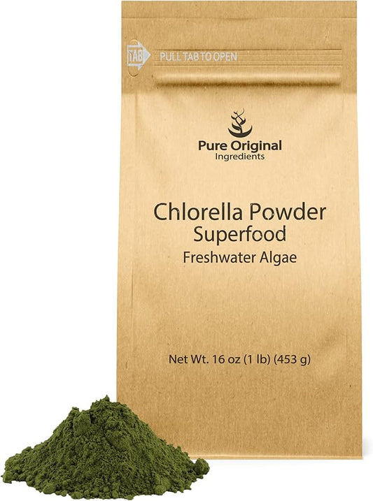 PURE ORIGINAL INGREDIENTS Chlorella Powder (16 Ounce)