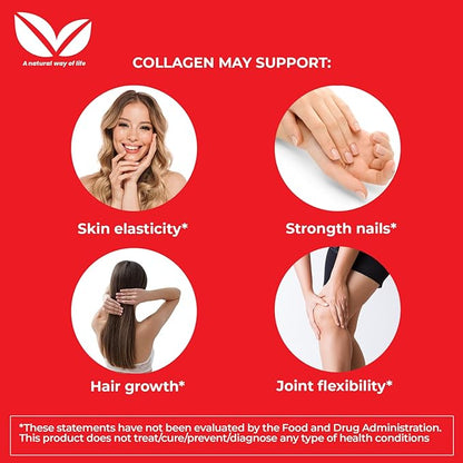 Full Life Hydrolyzed Collagen and Moringa Oleifera Capsules - Dietary Supplements - Bovine Collagen Pills for Women and Men, Gluten-Free - Veggie Capsules