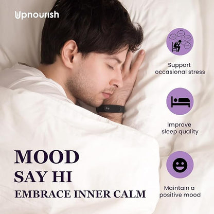 UpNourish Organic Ashwagandha Saffron Supplements with Probiotics - Stress Relief, Mood Enhancer, Calm Happy Pills Support Fatigue Focus Clarity with L-Theanine, Rhodiola, 30 Vegan Capsules
