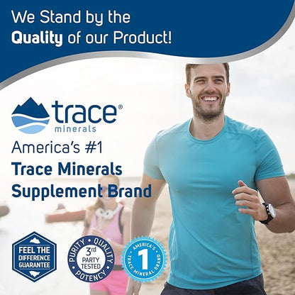 Trace Minerals Ionic Calcium - Supplement to Support Bone Health & Strength - Calcium Supplement to Aid Dental & Nerve Health - Support Mineral Absorption & Bone Density - 2 fl oz (About 48 Servings)
