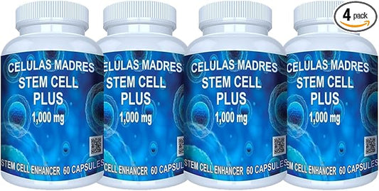 4 Celulas Madres Stemcells AFA Blue Green Algae Anti-Aging 240 Capsules
