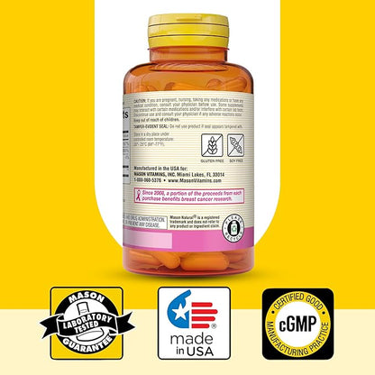 MASON NATURAL 1500mg Collagen with Vitamin C, Biotin, and Calcium, 40-Day Supply, Supplement for Hair, Skin, and Nails, Capsules