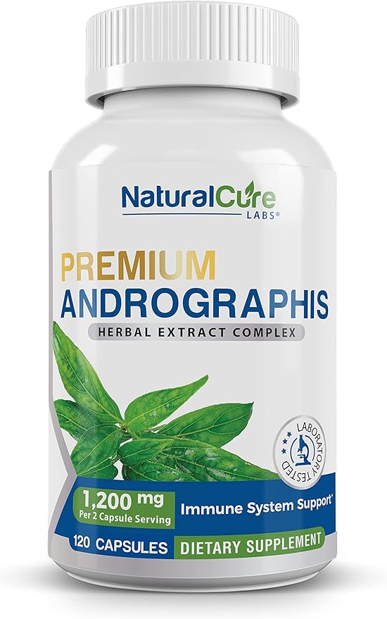 Premium Andrographis Paniculata Extract 1,200mg (100mg Andrographolides), 120 Capsules, Non-GMO, Vegan, Gluten Free