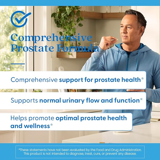Doctors Best Comprehensive Prostate Formula with SelenoExcell and CardioAid, Supports Prostate Health, Gluten Free, Vegetarian 120 Veggie Caps