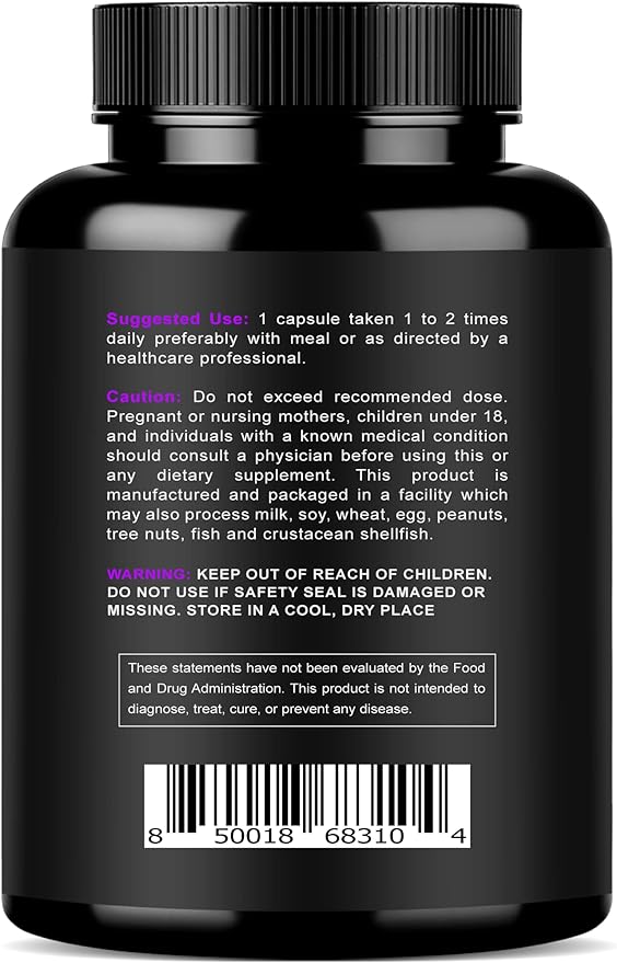 Magnesium Citrate & Oxide 500mg Complex Supplement - High Absorption Maximum Strength - Helps Support Bone Density and Strength, Muscles, Energy and Sleep - 120 Vegan Capsules
