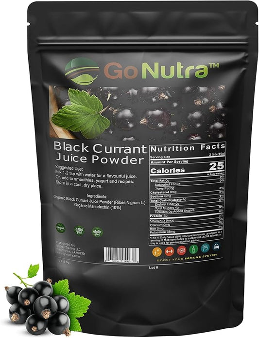 Go Nutra Black Currant Powder Ribes Nigrum 1lb Antioxident Anthocyanin Blackcurrant Berry