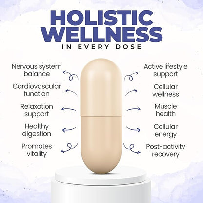 Triple Complex Magnesium Supplement – Fast-Acting Magnesium Complex Supplement with Glycinate, Citrate & Malate for Relaxation, Sleep & Well-Being – Natural, Vegan, Non-GMO Capsules (300mg)