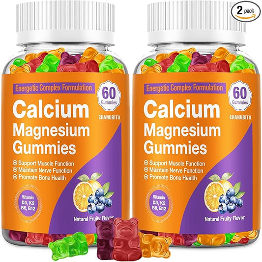 Calcium Citrate with Vitamin D3, K2, 1200mg Calcium Gummies with Magnesium Zinc, Extra Absorption Calcium Supplements for Women & Men Bone, Muscle & Immune Support, Fuit Flavor 120 Chewable Gummies