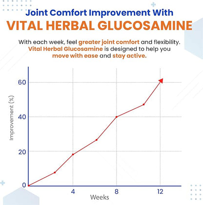 VITAL HERBAL Liposomal Glucosamine with Chondroitin, MSM- Maximum Potency- Support Joints, Cartilage- Made in The USA