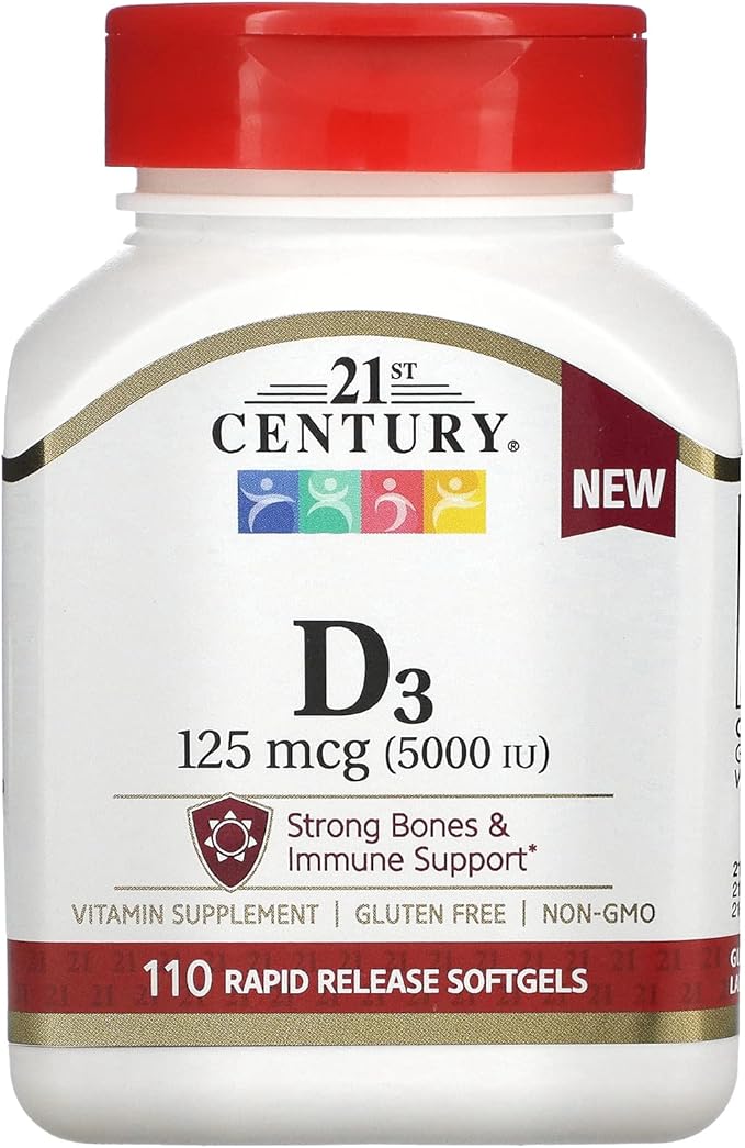 21st Century D 5000 IU Tablets, 110 Count