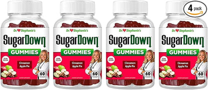 Dr. Stephanie’s SugarDown Gummies – Ceylon & Cassia Cinnamon Supplement - 4 Pack