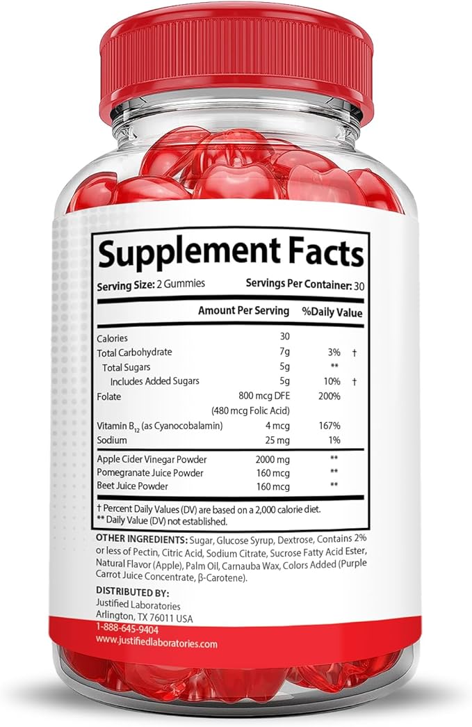 Justified Laboratories Vital Pump XL Extreme 2000MG Performance Gummies Vital PumpXL Advanced Formula Formulated with Beet Juice ACV Pomegranate Powder B12 Vegan Non GMO 60 Gummys