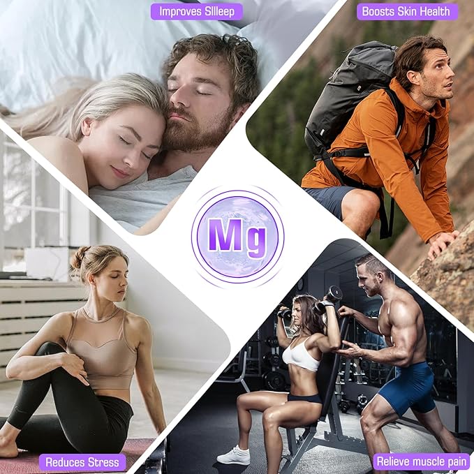 Magnesium Spray, Magnesium Oil Spray, No Unhealthy Trace Minerals - 100% Pure Organic Natural Topical Magnesium Spray, Magical Magnesium Skin Spray for Feet, Body, Sleep & Relaxation (60ml)