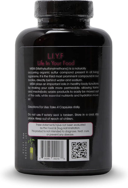 MSM with Cofactor Whole Food Blend – 180 Vegan Capsules