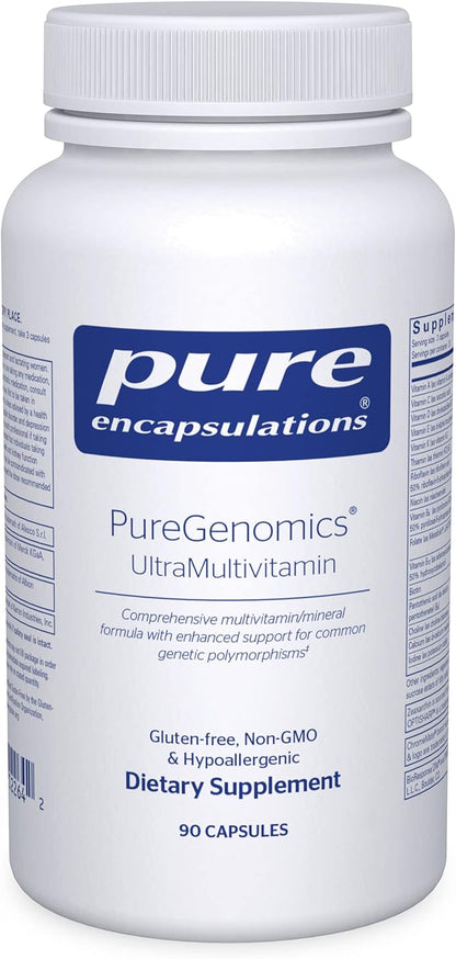 Pure Encapsulations PureGenomics UltraMultivitamin | Support for Common Genetic Polymorphisms | 90 Capsules