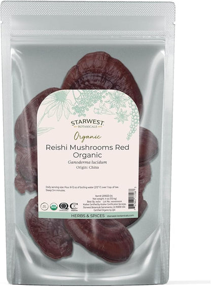Organic Red Reishi Mushrooms