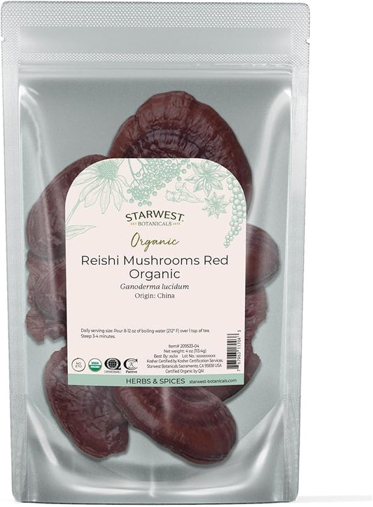Organic Red Reishi Mushrooms