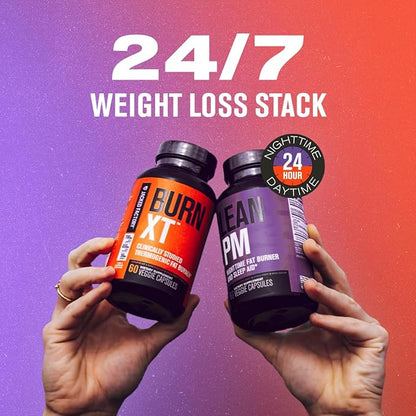 Jacked Factory Lean PM Night Time Fat Burner, Sleep Aid Supplement, & Appetite Suppressant for Men and Women - 120 Stimulant-Free Veggie Weight Loss Diet Pills