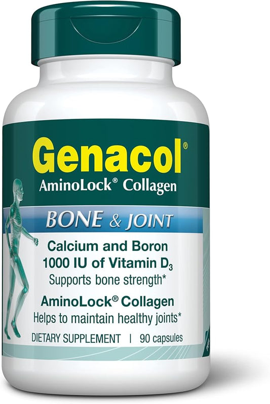 Genacol Collagen and Calcium, Boron, Magnesium & Vitamin D3 for Bone Health Joint Support Supplement Bone & Joint 90 Capsules