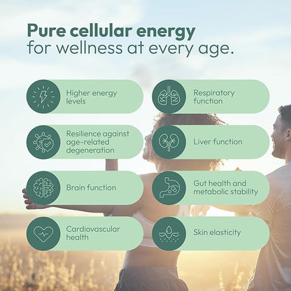 Cellenial - Patented NAD+ Supplement. Next Generation NAD+ Boosting Supplement. Better Than NMN for DNA Repair, Cellular Energy, Healthy Aging, Energy Production, and Brain Function