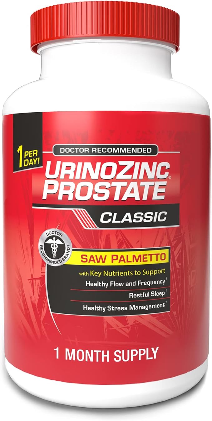 Urinozinc Prostate Classic Formula Health Supplement, 30 Capsules